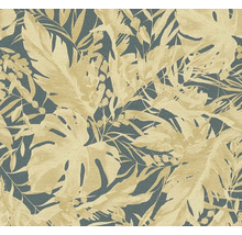 Behang met bladerpatroon