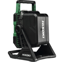 HiKoki logo op een draagbare bouwlamp