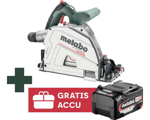 Metabo handcirkelzaag met accu en gratis accu promotie