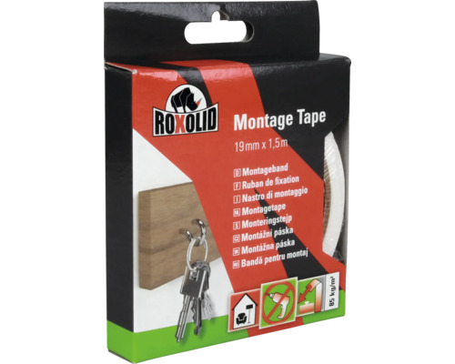 Roxolid Montagetape, 19 mm x 1,5 m, verpakt