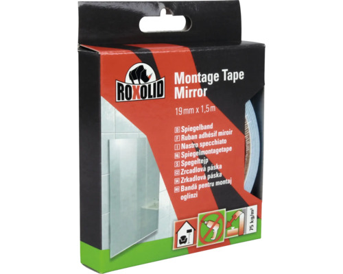 Verpakking Roxolid Spiegelmontagetape 19 mm x 1,5 m