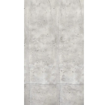 Close-up van een grijze betonnen muur met scheuren