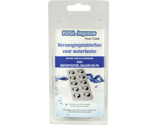 Pool Improve vervangingstabletten voor watertester, geschikt voor alle zwembaden