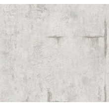 Behang in betonlook met ontwerp van wapeningsstaal