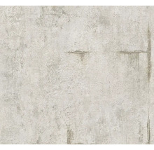 Behang in betonlook met details van wapeningsstaal