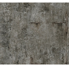 Behang in betonlook met zichtbare wapening