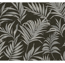 Behang met bladerenmotief