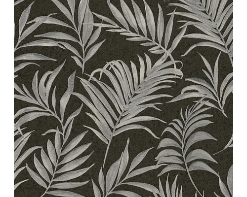 Behang met bladerenmotief