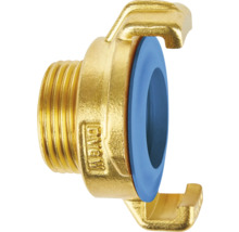 Messing schroefverbinding met schroefdraad en afdichting