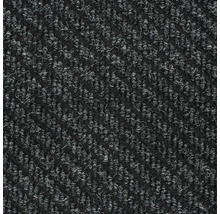 Detailopname van een zwarte tapijtvloer met gemêleerd effect