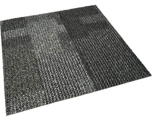 Vierkante grijze tapijttegel met gemêleerde textuur