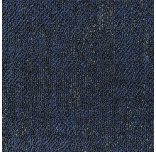 Detailweergave van een blauwe tapijttegel.