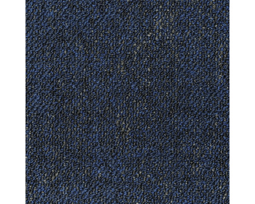 Detailweergave van een blauwe tapijttegel.