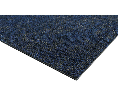 Detailweergave van een blauwe deurmat