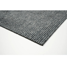 Grijs gemêleerd tapijt met ribstructuur