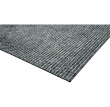 Grijs tapijt met ribstructuur