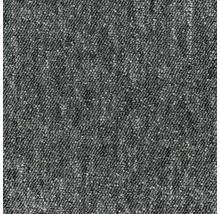 Close-up van een grijs tapijt met een gemêleerd uiterlijk