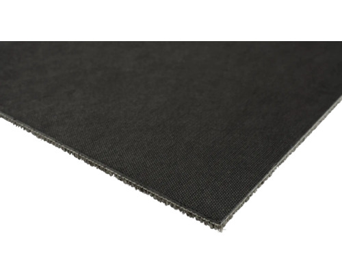 Close-up van een zwarte vloerbedekking