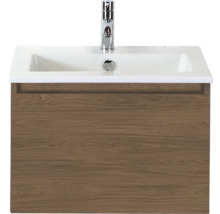 Wastafelonderkast met wastafel en kraan