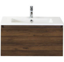 Wastafelonderkast met wastafel en kraan