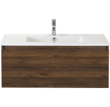 Wastafelonderkast met wastafel en kraan