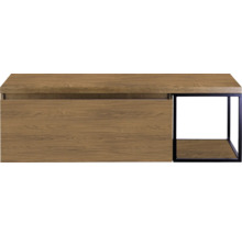 Wastafelonderkast met lade en opbergplank