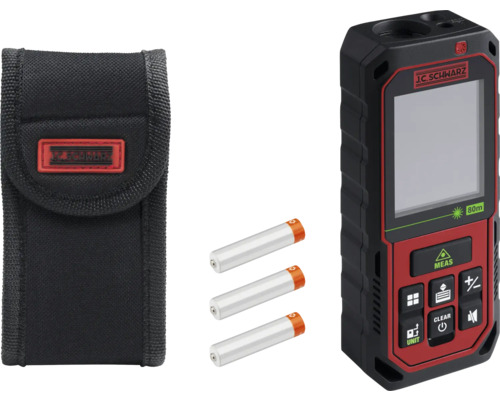 Laser afstandsmeter met tas en batterijen