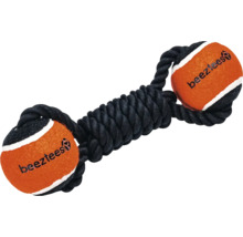 Hondenspeelgoed met touw en twee tennisballen