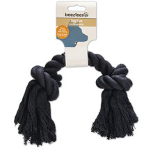 Beigeztes hondenspeelgoed van touw met aan elk uiteinde een knoop