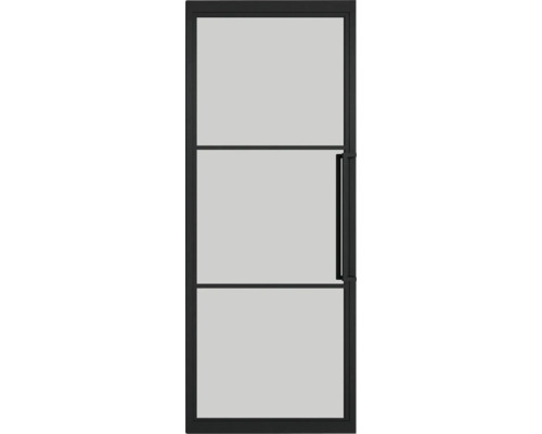 PERTURA 2800 Taatsdeur 83x211,5 cm grijs gerookt glas Glazen deur met handgreep en roeden