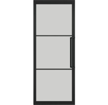 Binnendeur met glazen paneel en handgreep