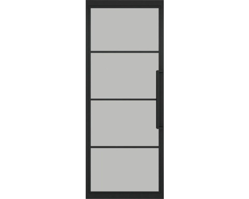 Deur met glazen inzet en handgreep