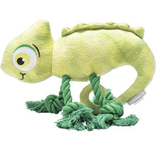 Speelgoed knuffel kameleon met touwpoten