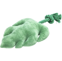 Bladvormig hondenspeelgoed met touw