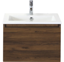 Wastafelonderkast met wastafel en kraan