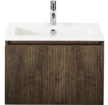 Wastafelonderkast met wastafel en kraan