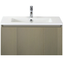 Wastafelonderkast met wastafel en kraan