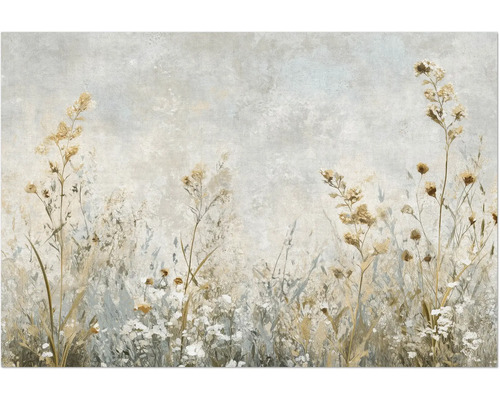 Schilderij van een weide met wilde bloemen