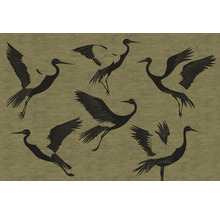 Behang met kraanvogelmotief