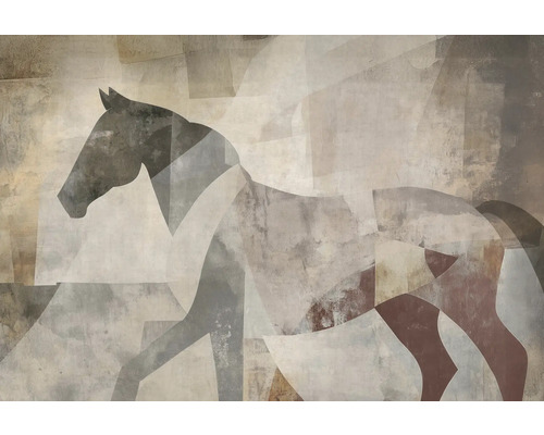 Abstracte paardenwanddecoratie voor interieur