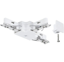 Hoekconnector voor stroomrails met schroef voor verlichtingssystemen