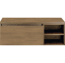 Houten kast met schuifdeur en planken