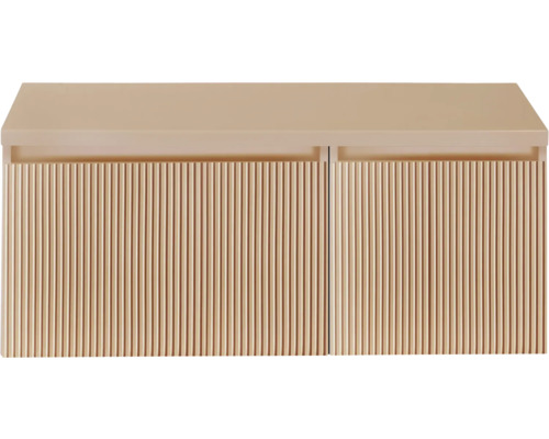 Wastafelonderkast met lattenfront