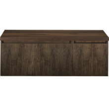 Houten onderkast met geribbelde voorkant