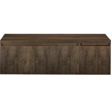 Houten onderkast met geribbelde voorkant