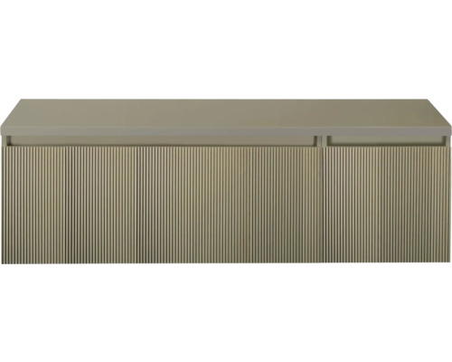 Wastafelonderkast met geribbelde voorkant