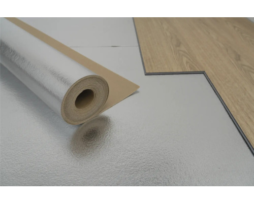 Flexxfloors Ondervloer voor PVC en laminaat 100 cm Rol geluidsreductie met vinylvloer