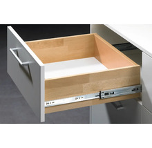 Open lade met houten body en witte voorkant voor meubels