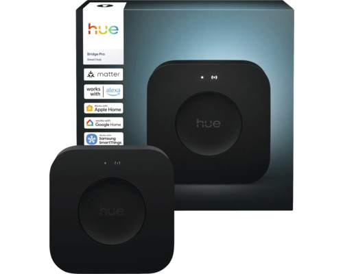 HUE Bridge Pro Smart Hub Hue Bridge Pro Smart Hub met Matter-symbool en compatibiliteit met Alexa, Apple Home, Google Home en Samsung SmartThings