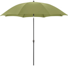Groene tuinzonneparasol met middenstok